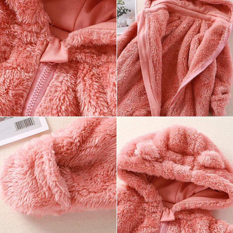 CozyCuddle - Zachte Baby Overall - Met Capuchon - Comfortabel en Warm-Baby & Toddler Clothing-De Bazelaar