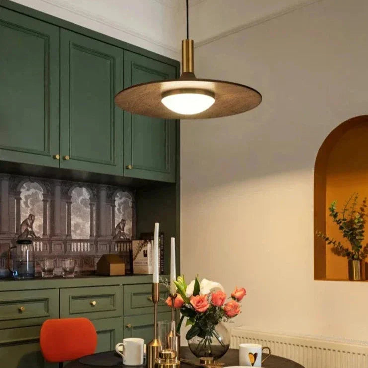 Noorse Notenhouten Hanglamp – Stijlvol, Modern &amp; Energiezuinig-lamp-De Bazelaar