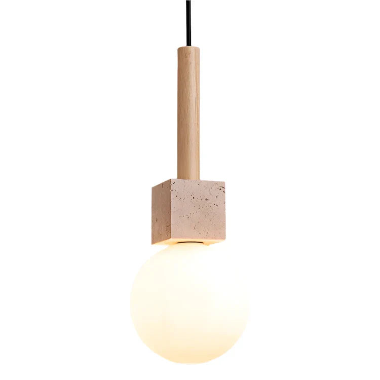 Moderne Travertin LED Hanglamp-light decor-De Bazelaar
