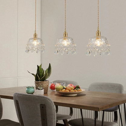 Retro Europese Glazen Hanglamp – Elegant en Tijdloos-light decor-De Bazelaar