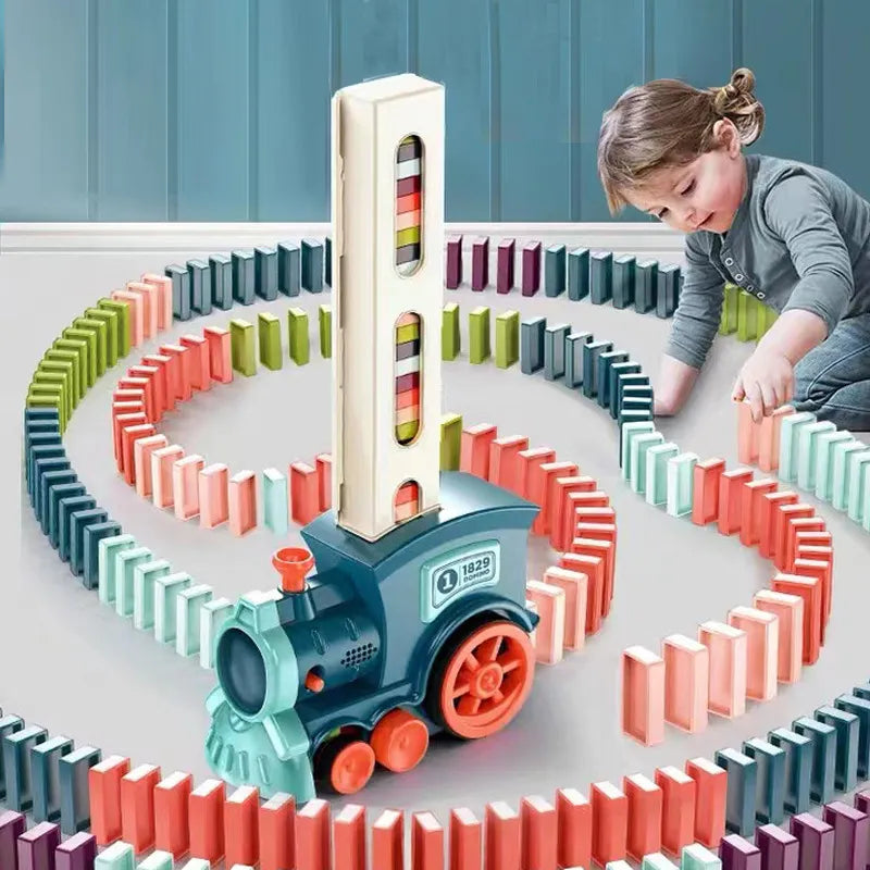 Creatieve Domino Express - Speel - Leer - Kleurrijke Stenen-Toys-De Bazelaar
