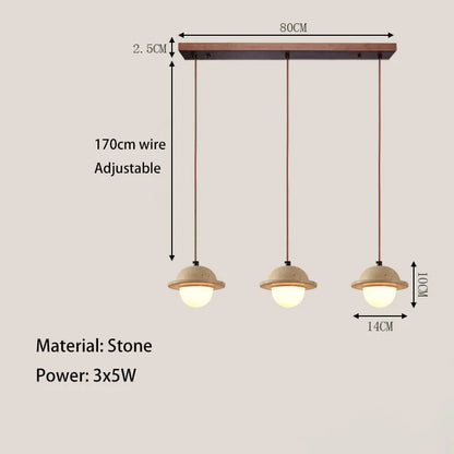 Travertin Hanglamp - Modern & Natuur Design-light decor-De Bazelaar