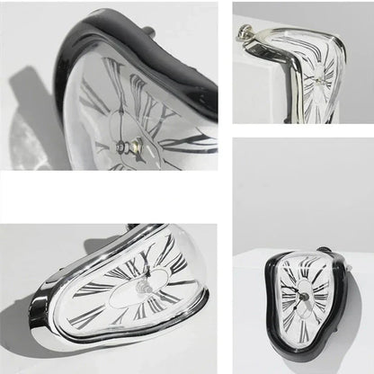Smeltende Klok - Surrealistische Stijl - Uniek Decoratief Kunstwerk-Wall Clocks-De Bazelaar