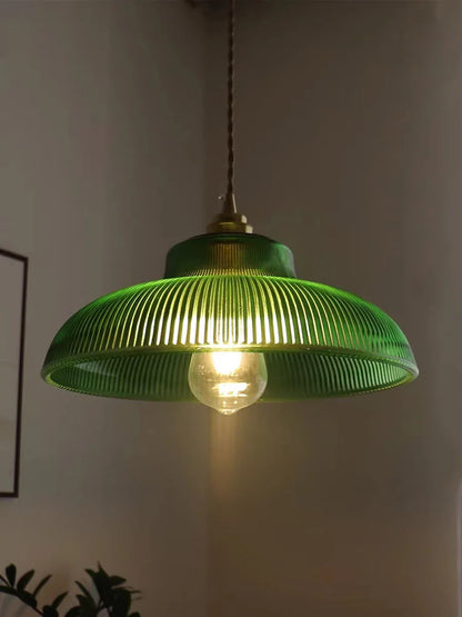 LED Vintage Hanglamp Groen Glas – Stijlvol en Duurzaam-light decor-De Bazelaar
