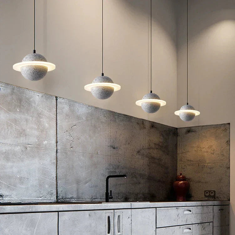 LED Sterluster van Travertin – Moderne Industriële Hanglamp-light decor-De Bazelaar