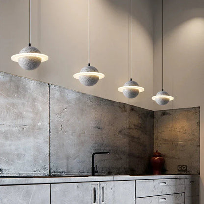 LED Sterluster van Travertin – Moderne Industriële Hanglamp-light decor-De Bazelaar