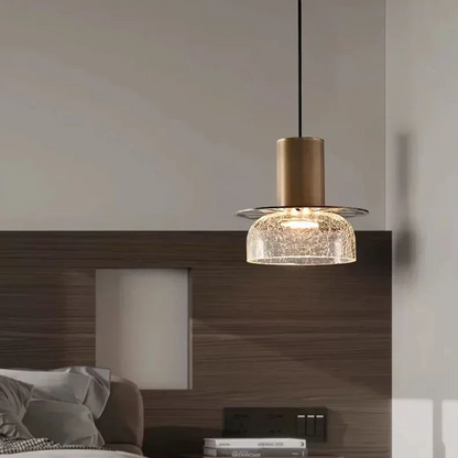 Retro LED Hanglamp Gebroken Glas - Luxe & Stijlvol-light decor-De Bazelaar