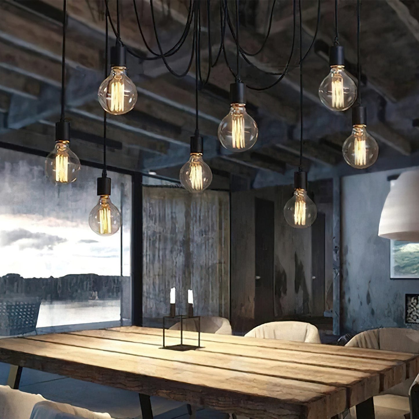 Spider Plafondlamp – Modern Industrieel Design-light decor-De Bazelaar