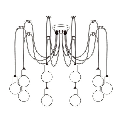 Spider Plafondlamp – Modern Industrieel Design-light decor-De Bazelaar