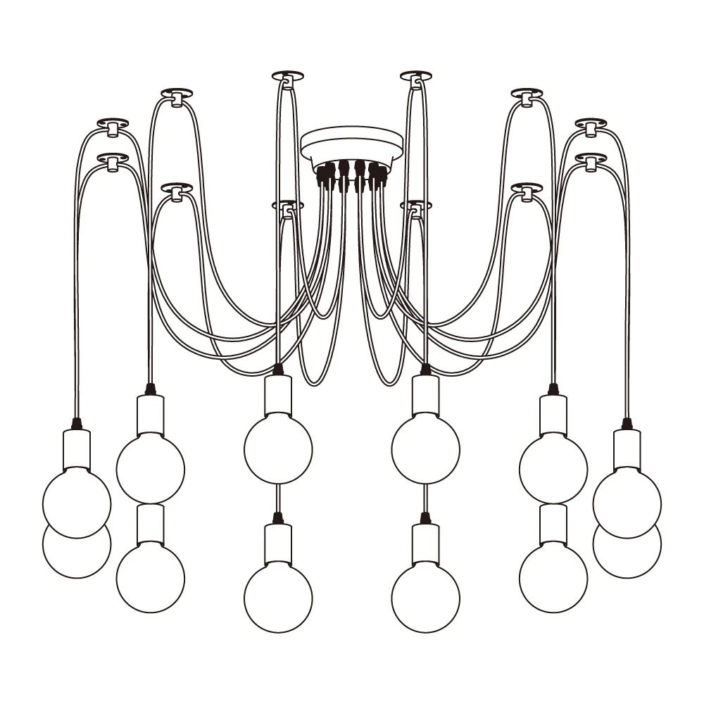 Spider Plafondlamp – Modern Industrieel Design-light decor-De Bazelaar