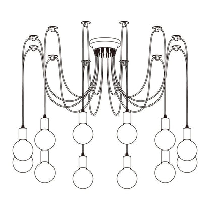 Spider Plafondlamp – Modern Industrieel Design-light decor-De Bazelaar