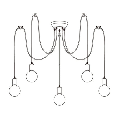 Spider Plafondlamp – Modern Industrieel Design-light decor-De Bazelaar