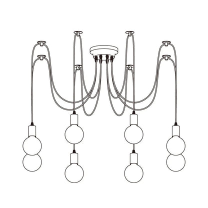 Spider Plafondlamp – Modern Industrieel Design-light decor-De Bazelaar