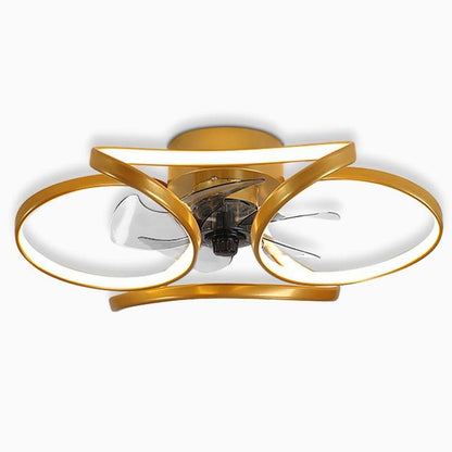 Moderne LED Plafondventilator met Bloemen – Stijlvol en Functioneel-lamp-De Bazelaar