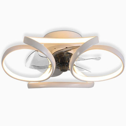Moderne LED Plafondventilator met Bloemen – Stijlvol en Functioneel-lamp-De Bazelaar