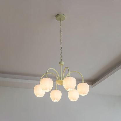 Tulip Elegante Matcha Kroonluchter – Luxe en Sfeervol Design-lamp-De Bazelaar
