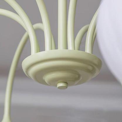 Tulip Elegante Matcha Kroonluchter – Luxe en Sfeervol Design-lamp-De Bazelaar