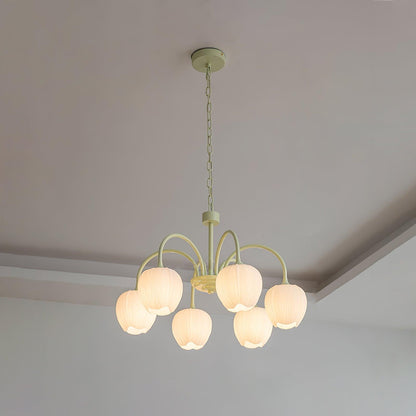 Tulip Elegante Matcha Kroonluchter – Luxe en Sfeervol Design-lamp-De Bazelaar