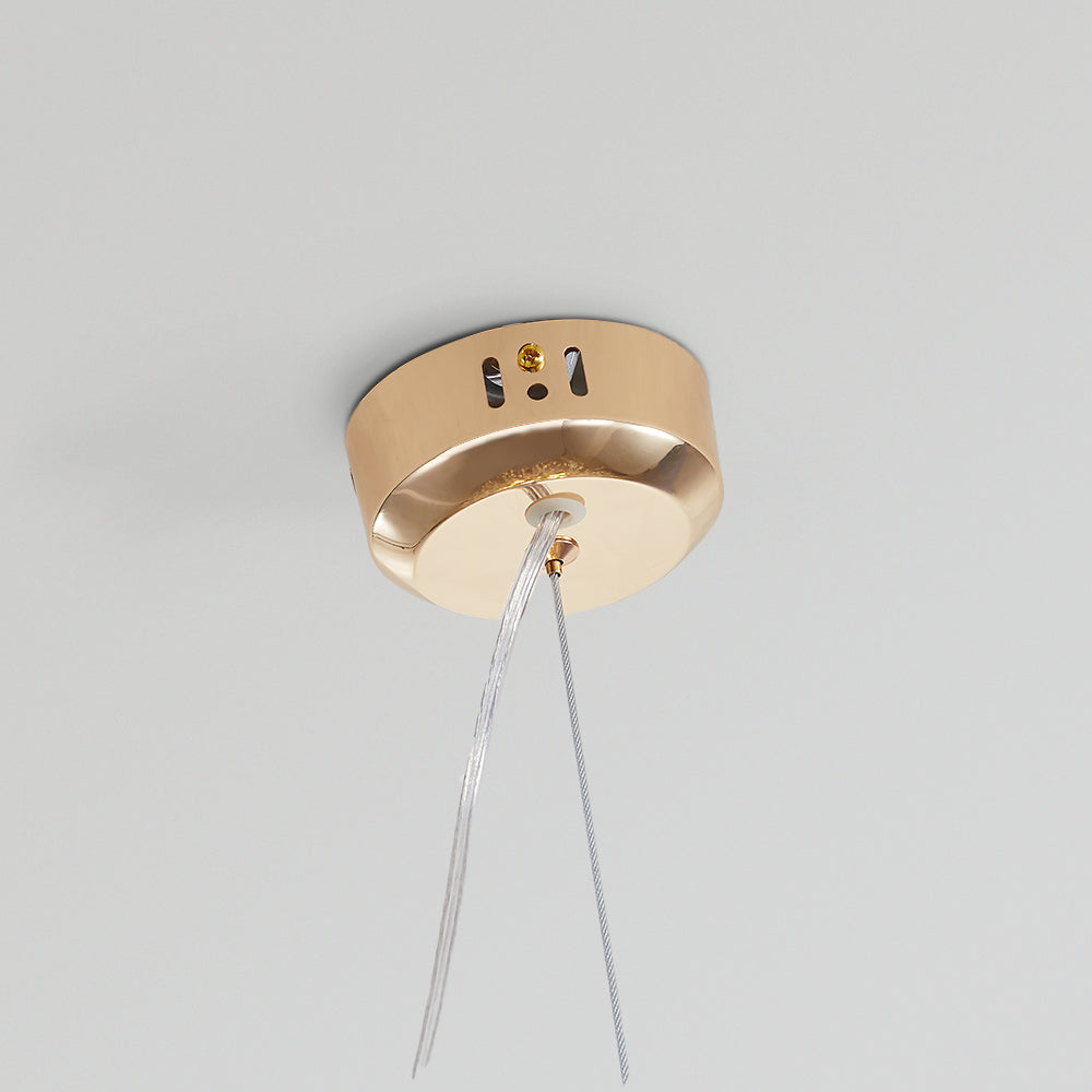 LED Hanglamp Luna - Elegant Witte & Gouden Design-light decor-De Bazelaar