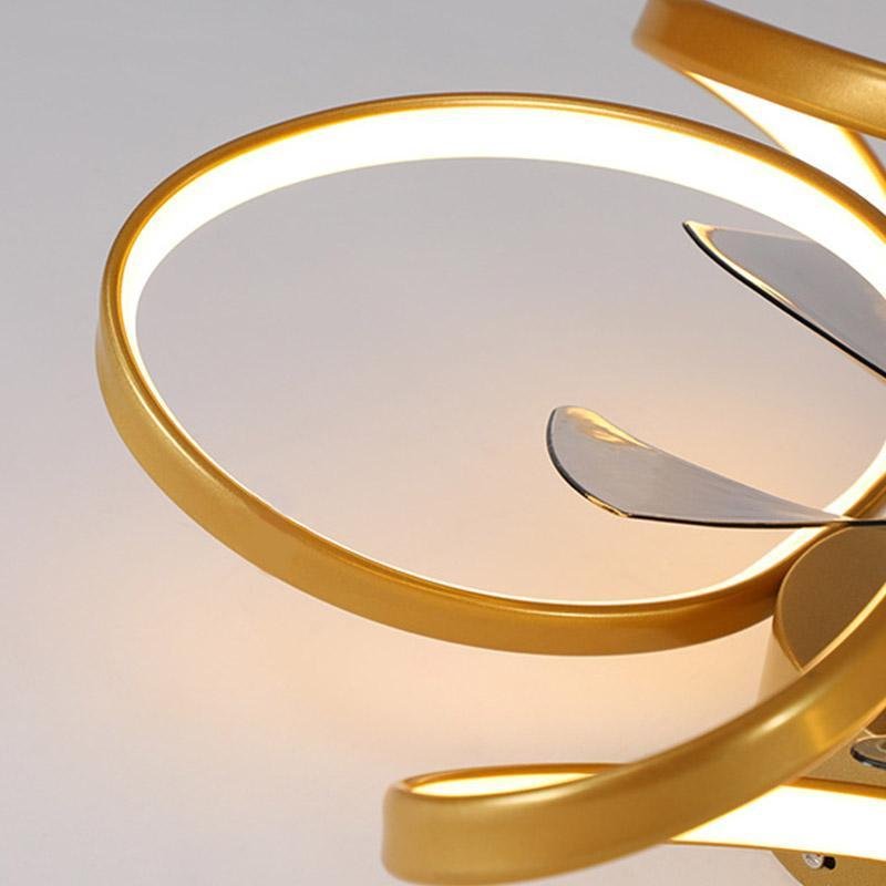 Moderne LED Plafondventilator met Bloemen – Stijlvol en Functioneel-lamp-De Bazelaar