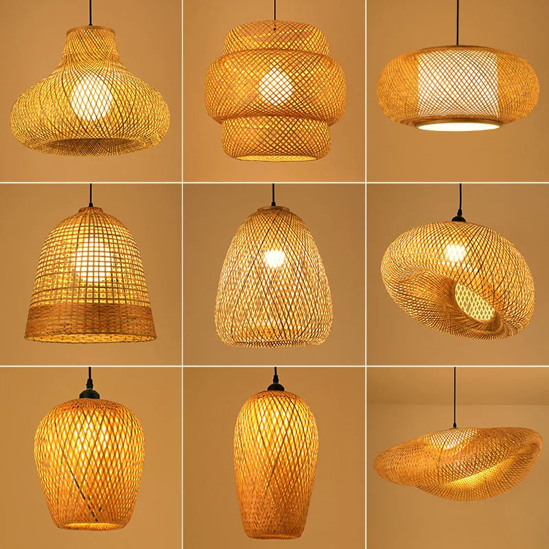 Handgemaakte Rotan Kroonluchter NatureLicht-light decor-De Bazelaar