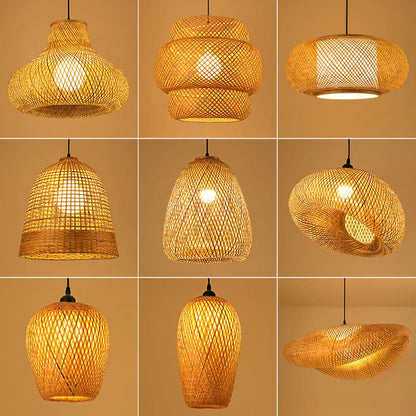 Handgemaakte Rotan Kroonluchter NatureLicht-light decor-De Bazelaar
