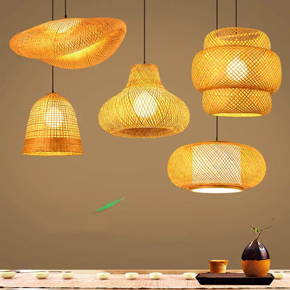 Handgemaakte Rotan Kroonluchter NatureLicht-light decor-De Bazelaar