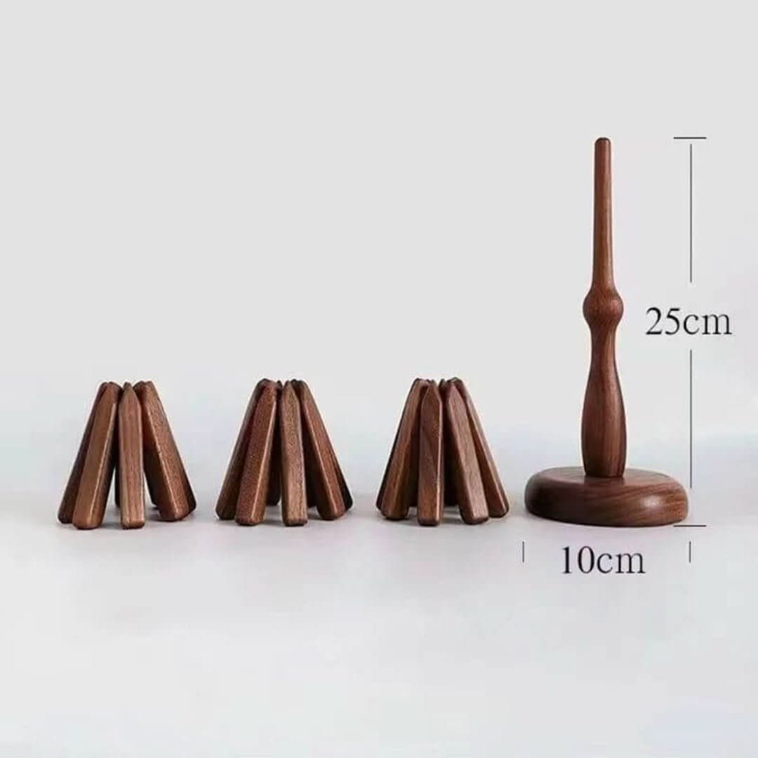 Artistieke Walnoot Boom | Tafelmatten Set - #Artistieke Walnoot Boom | Tafelmatten SetDe Bazelaar