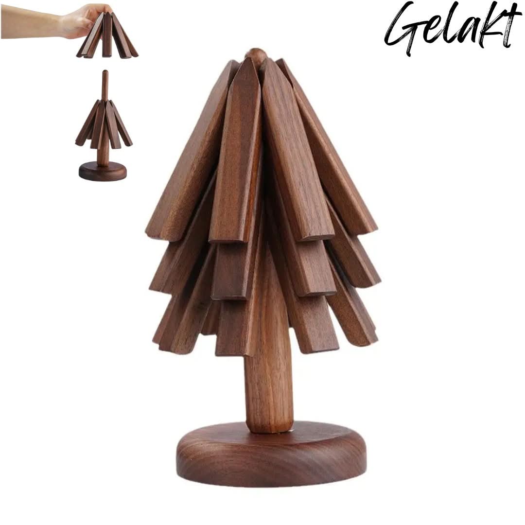 Artistieke Walnoot Boom | Tafelmatten Set - #Artistieke Walnoot Boom | Tafelmatten SetDe Bazelaar