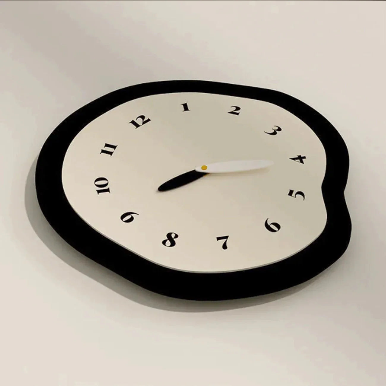 ArtTime - Abstracte Verwrongen Wandklok met Pendule - Uniek Design-Wall Clocks-De Bazelaar
