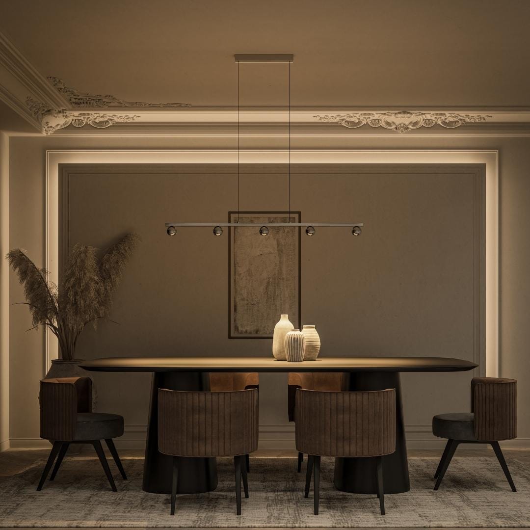 Verstelbare LED Hanglamp met Modern Design-light decor-De Bazelaar