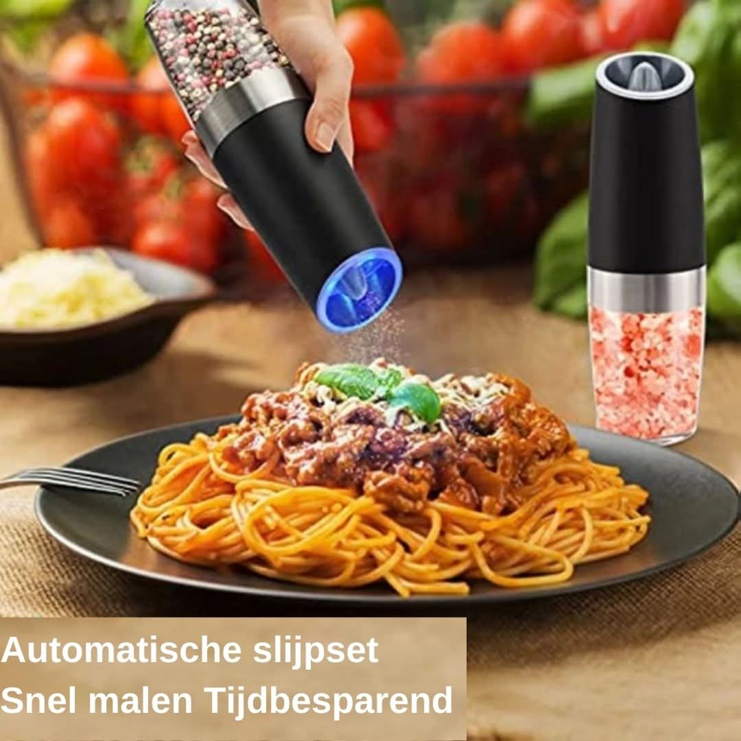 Automatische Zout- & Pepermolen | Zwaartekracht Inductie - #Automatische Zout- & Pepermolen | Zwaartekracht InductieDe Bazelaar