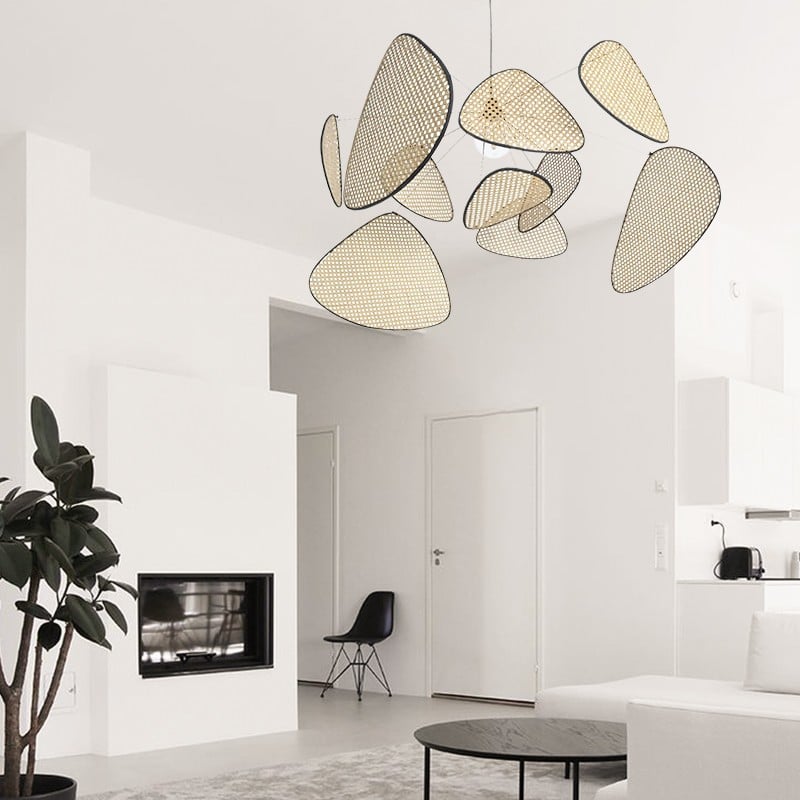 Bamboe Rattan Hanglamp - Duurzame Stijl voor Elk Interieur-light decor-De Bazelaar