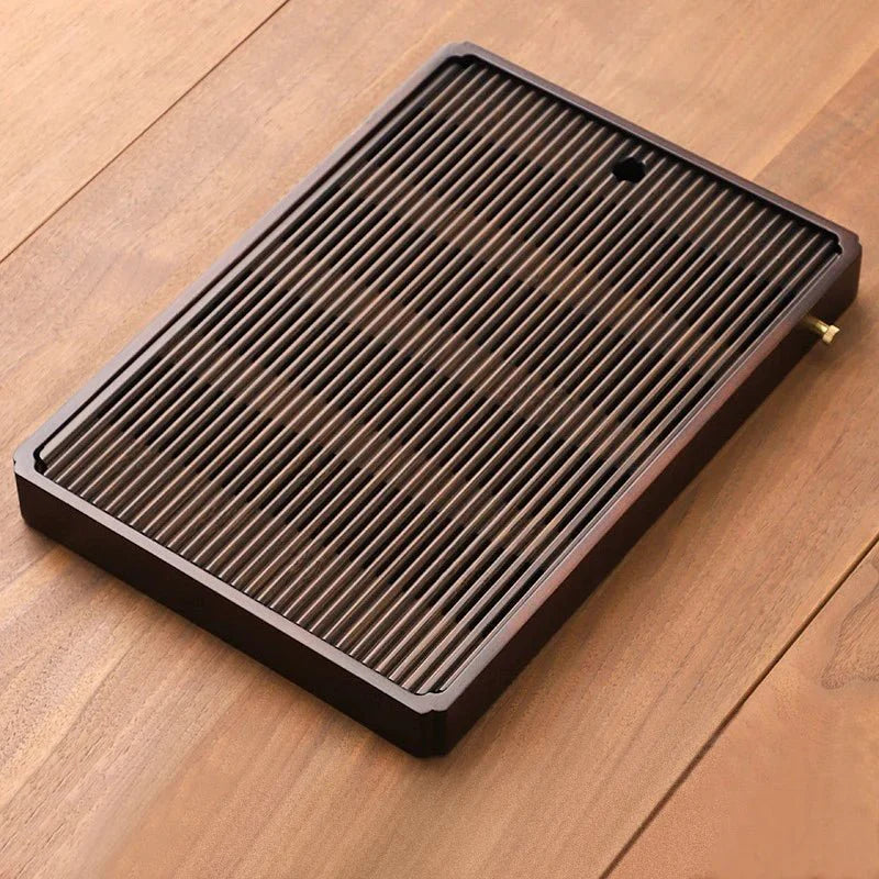 Bamboe Theetafel - Japanse Stijl met Waterafvoer - Elegant en Functioneel-Coffee & Tea-De Bazelaar