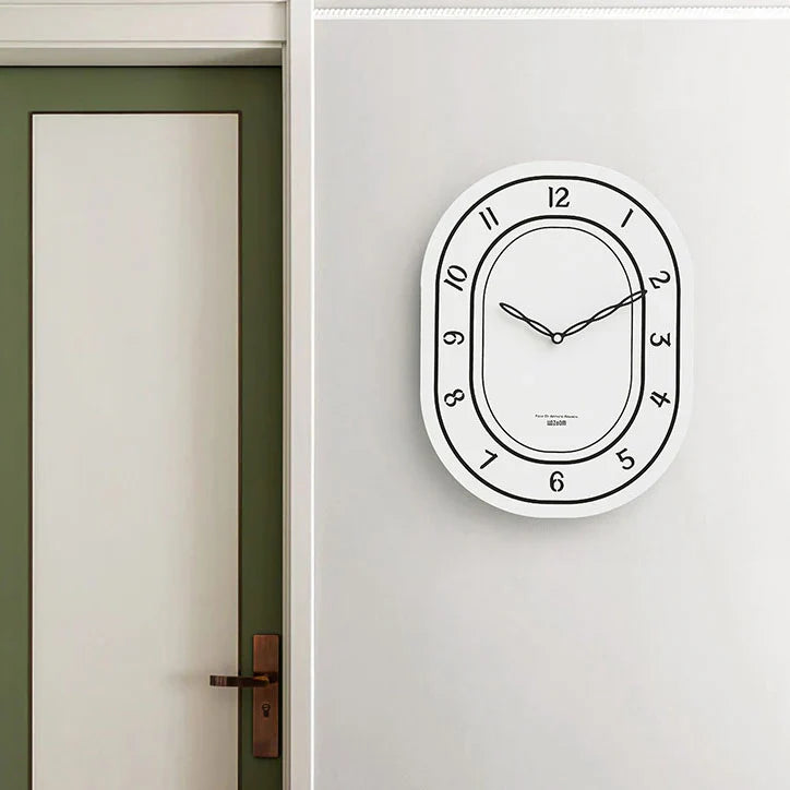 Zwarte & Witte Wandklok - Lasergegraveerd Romeins Ontwerp - Uniek en Stijlvol-Wall Clocks-De Bazelaar