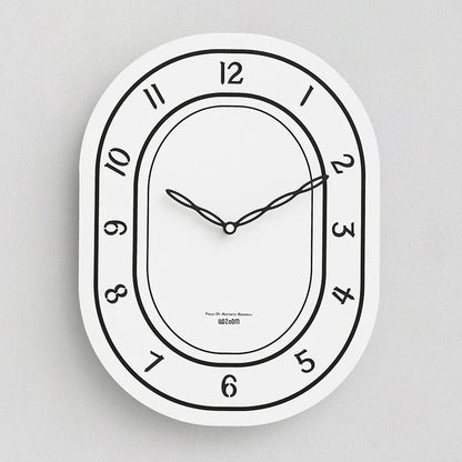 Zwarte & Witte Wandklok - Lasergegraveerd Romeins Ontwerp - Uniek en Stijlvol-Wall Clocks-De Bazelaar