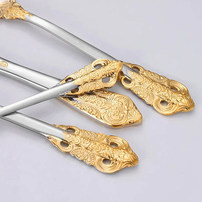 Britse-Inspiratie Bestekset - Tijdloze Elegantie - Perfect voor Dagelijks Dineren-Cutlery Sets-De Bazelaar
