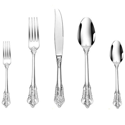 Britse-Inspiratie Bestekset - Tijdloze Elegantie - Perfect voor Dagelijks Dineren-Cutlery Sets-De Bazelaar