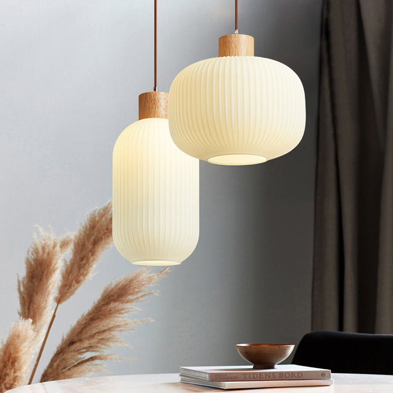 Vintage Houten LED Hanglamp – Warmte en Stijl voor Elk Interieur-lamp-De Bazelaar