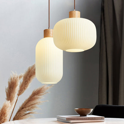 Vintage Houten LED Hanglamp – Warmte en Stijl voor Elk Interieur-lamp-De Bazelaar