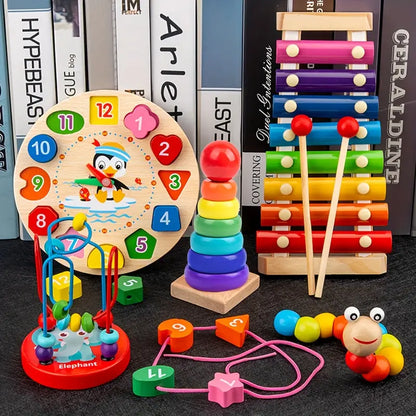 5-in-1 Montessori Speelset - Creatief Spelplezier - Ontwikkel Vaardigheden-Toys-De Bazelaar