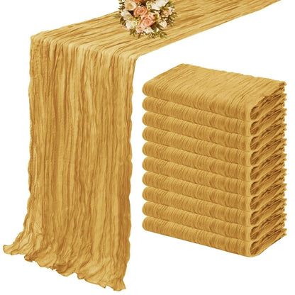 Kaasdoek Tafelloper Set - 10-delig - Perfect voor elke tafel-Tableware & Dining Accessories-De Bazelaar