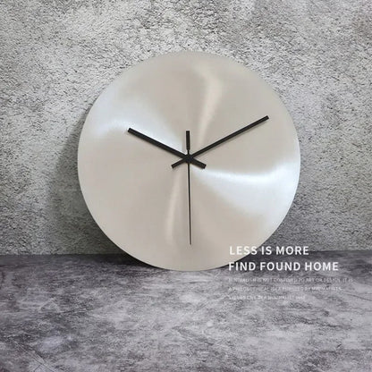 ChronoSteel - Minimalistische RVS Wandklok - Stijlvol & Tijdloos-Wall Clocks-De Bazelaar