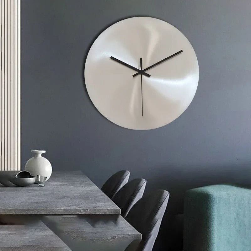 ChronoSteel - Minimalistische RVS Wandklok - Stijlvol & Tijdloos-Wall Clocks-De Bazelaar