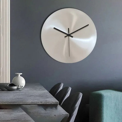 ChronoSteel - Minimalistische RVS Wandklok - Stijlvol & Tijdloos-Wall Clocks-De Bazelaar