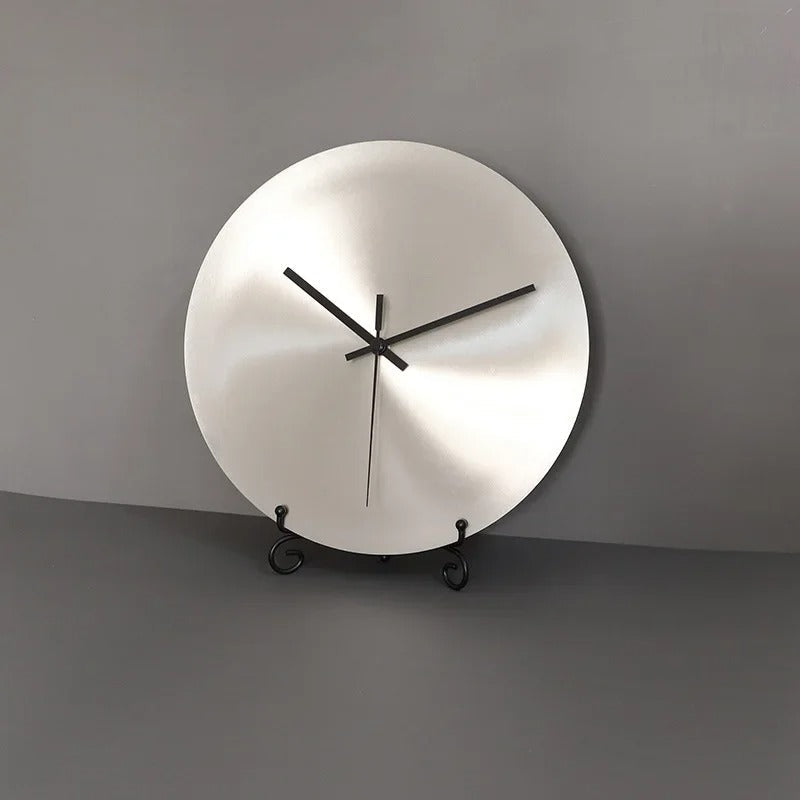 ChronoSteel - Minimalistische RVS Wandklok - Stijlvol & Tijdloos-Wall Clocks-De Bazelaar