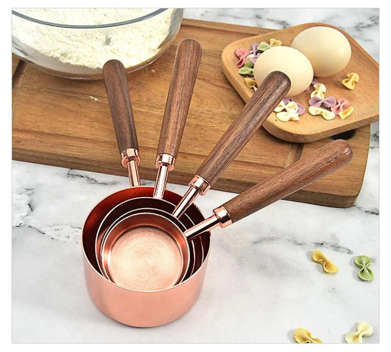 Koper Meetset - Luxe Kopergeplateerde Keuken Essentials - Perfecte Functionaliteit-Kitchen Tools and Accessories-De Bazelaar