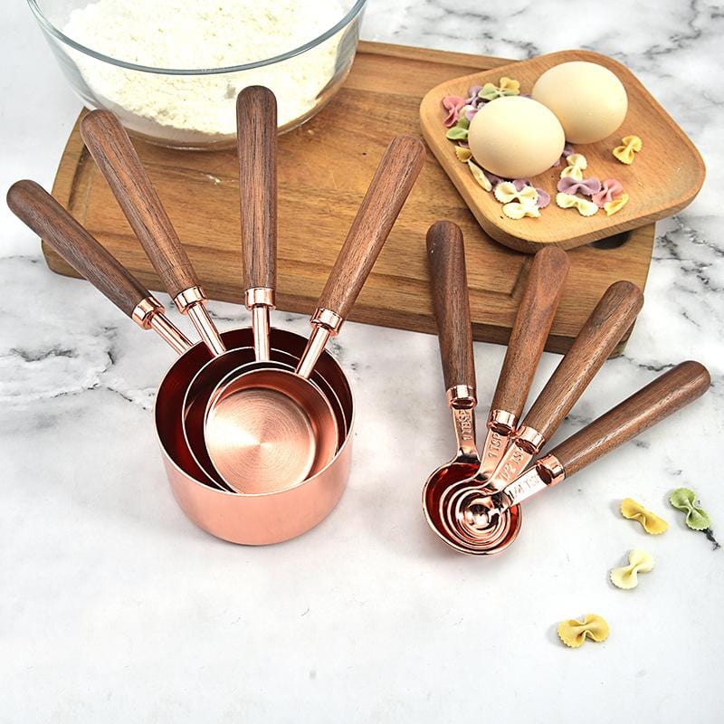 Koper Meetset - Luxe Kopergeplateerde Keuken Essentials - Perfecte Functionaliteit-Kitchen Tools and Accessories-De Bazelaar