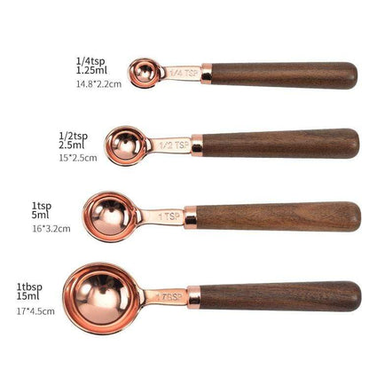 Koper Meetset - Luxe Kopergeplateerde Keuken Essentials - Perfecte Functionaliteit-Kitchen Tools and Accessories-De Bazelaar