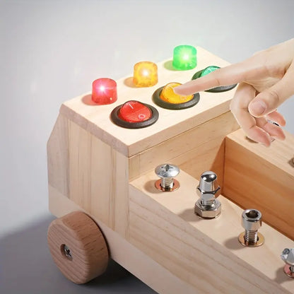 Montessori Busy Bord - Leer & Speel met LED's - Creatieve Ontwikkeling-Toys-De Bazelaar
